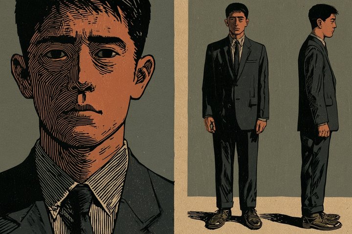 「この会社、いくらですか。」の早瀬 湊の設定画（全身と顔）