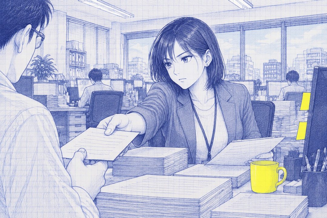 向かいの席から江波が自分の依頼の紙を1枚引き抜き、身を乗り出して沖に差し出す。
