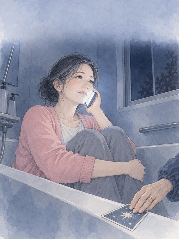家族が寝たら、電話します。の表紙