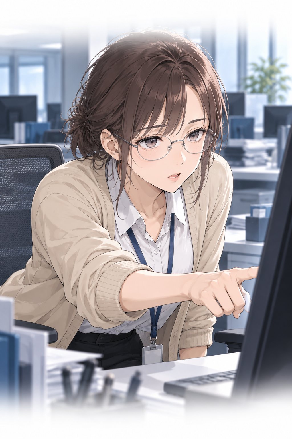 宇佐美が椅子から身を乗り出し、画面を指さして手順を出す。肩の力は抜けている。