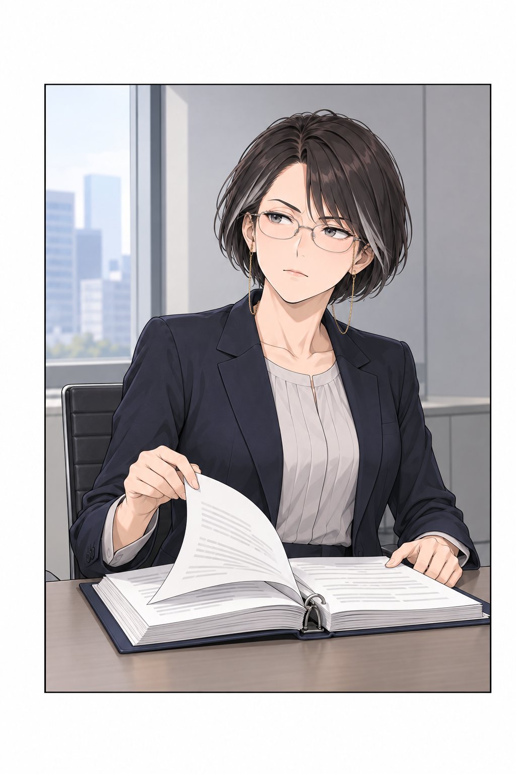 老眼鏡をかけた黒川課長が、自分の綴りをめくって確かめる。