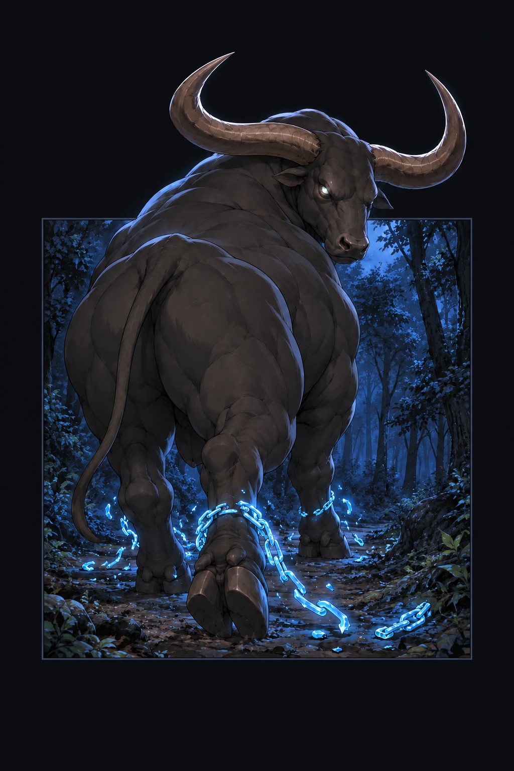 鎖を引きちぎって森へ退く魔獣。振り返った目が、ミナトを見ている。