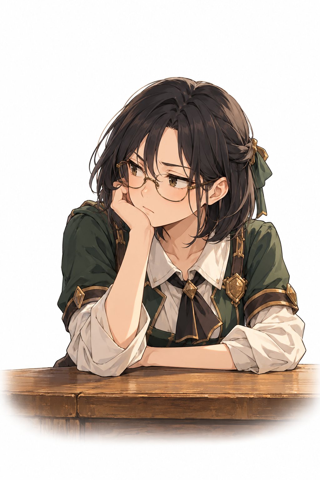 受付の台の向こうで、眼鏡の若い女性がため息をつく。