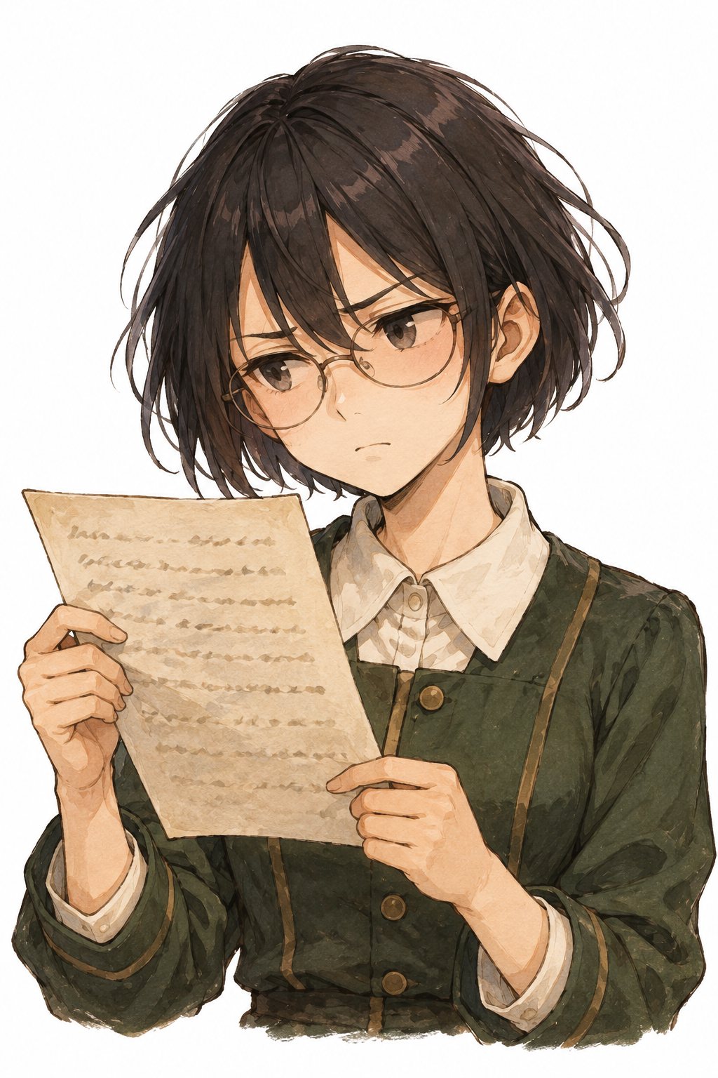 書き直した紙を読み、眉をひそめるセラ。