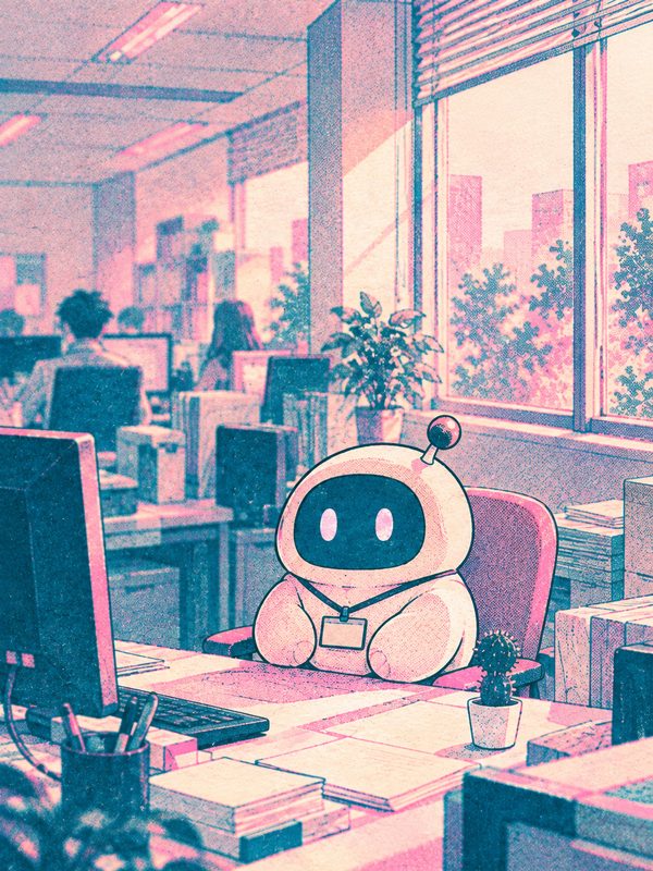 AI エージェントの配属先は、窓際でしたの表紙