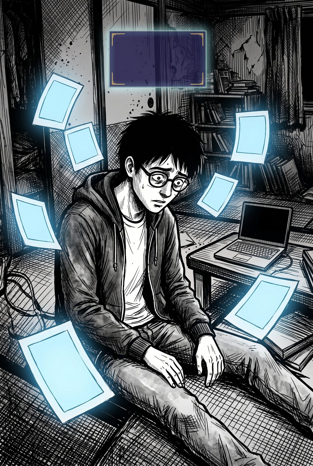 床に座り込む僕のまわりを、戻ってきたページが幽霊のように漂う。