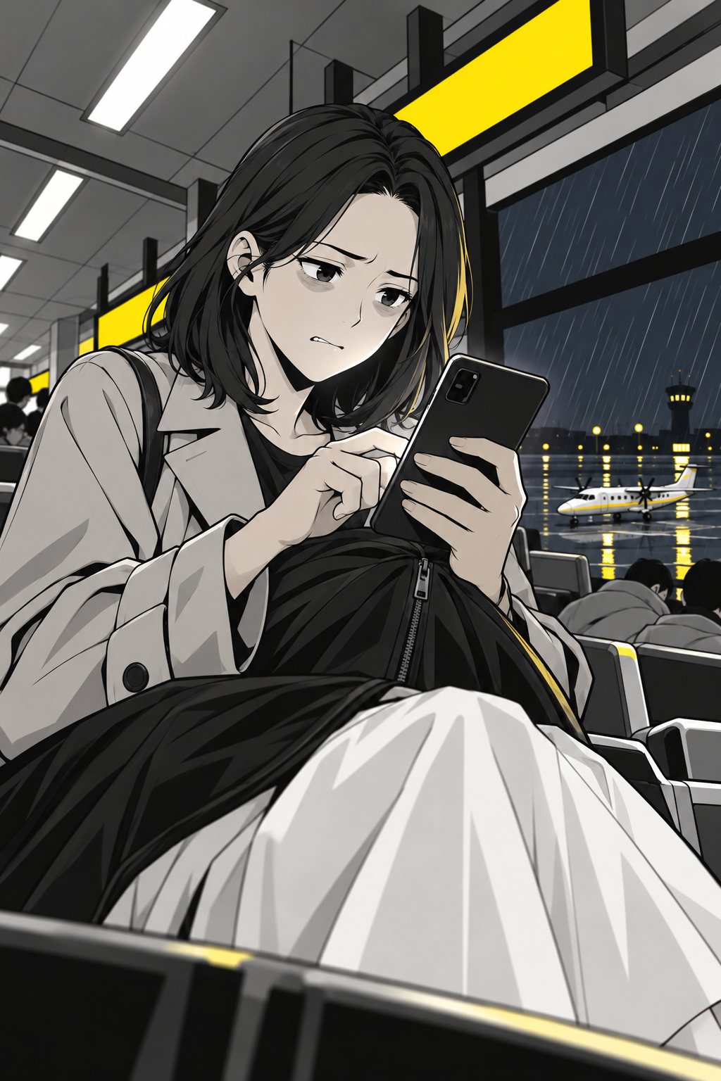 澪がスマホで宿の予約の画面を開き、眉を寄せる。
