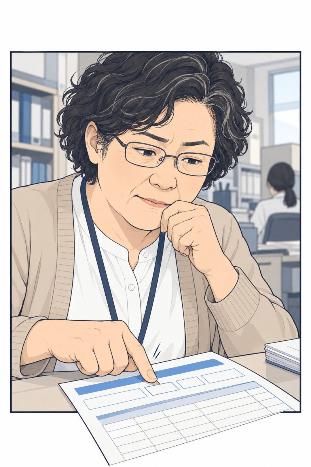 宮地の顔の寄り。検針票の使用量の欄を指でとんとん叩きながら、目を落として考える。